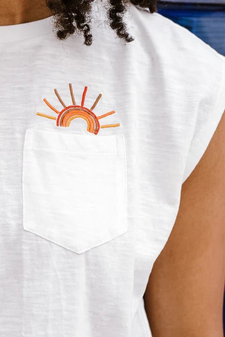 Chrissy Relaxed Tank T-Shirt van Sugarhill Boutique – T-shirts voor dames | Meisjes Brugge