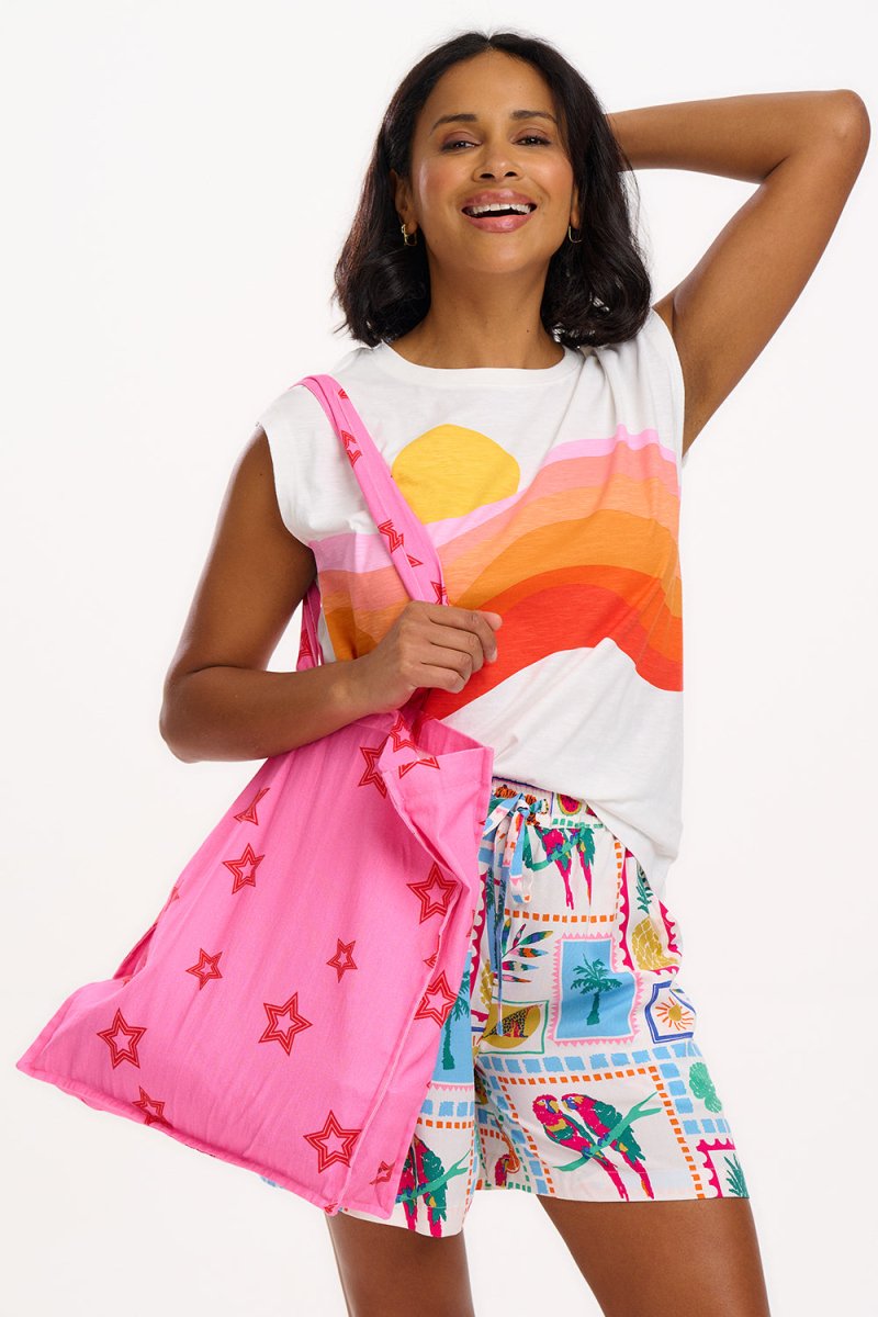 Chrissy Relaxed Tank T-Shirt - koop T-shirts van Sugarhill Boutique bij Meisjes Brugge