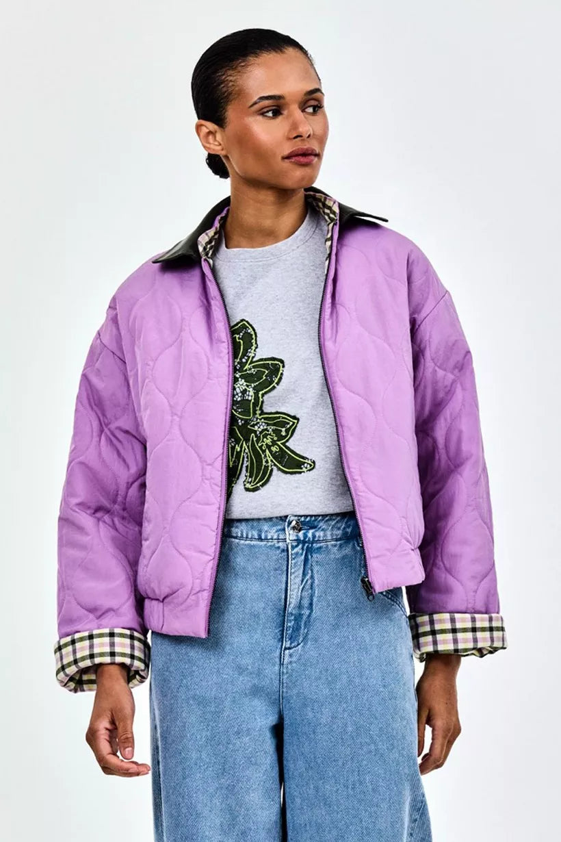 Cocoa Lightweight down reversibel jacket