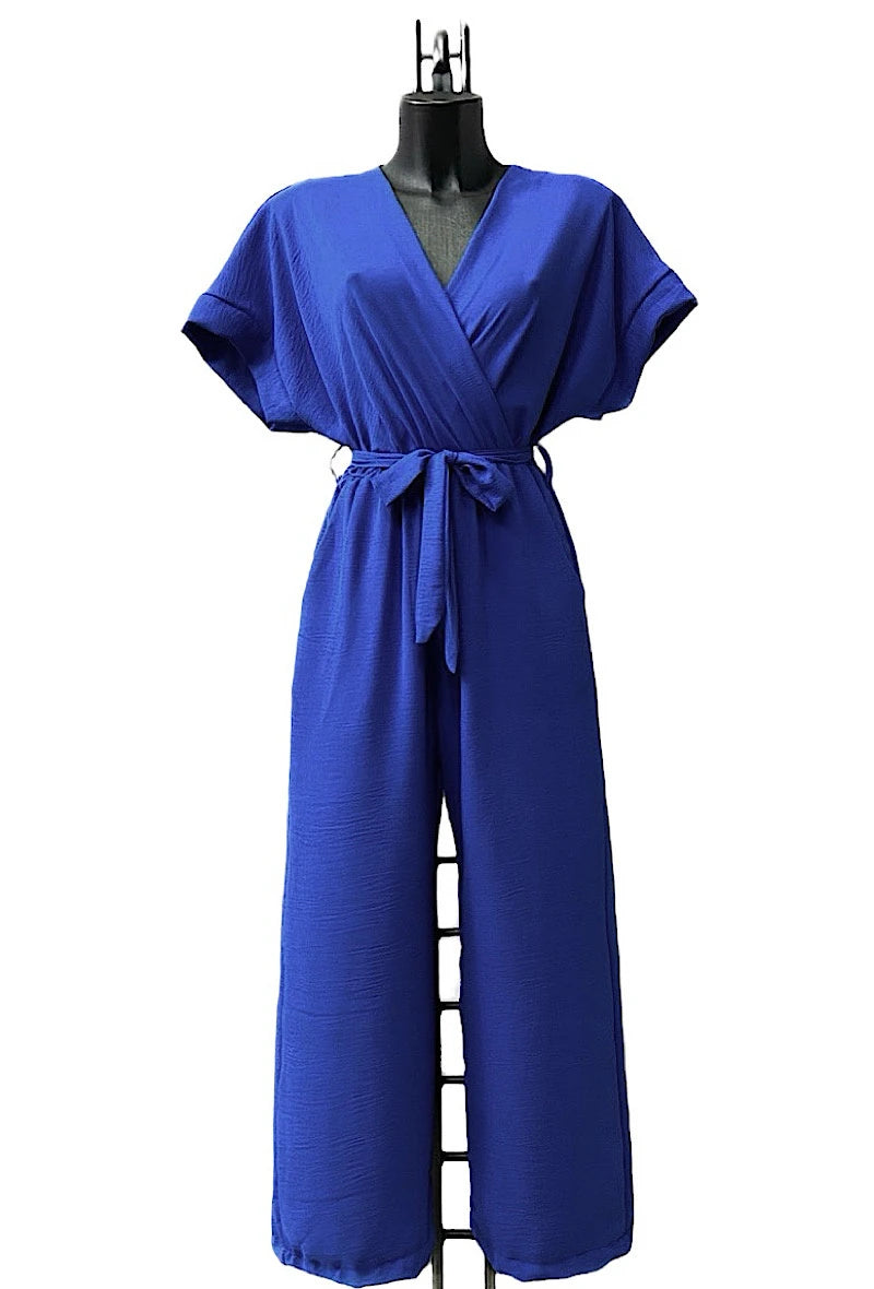 koningsblauw One Size Jumpsuits - Fluid LOUNI jumpsuit with pockets van Meisjes