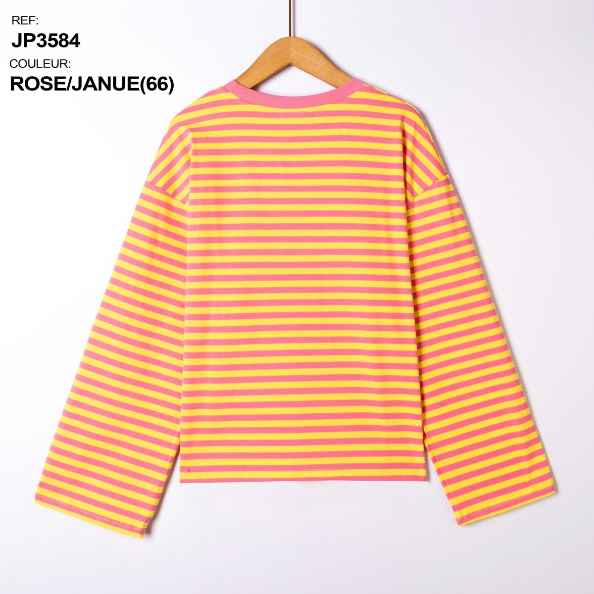 Contrast border striped longsleeve van Kilky – T-shirts voor dames | Meisjes Brugge