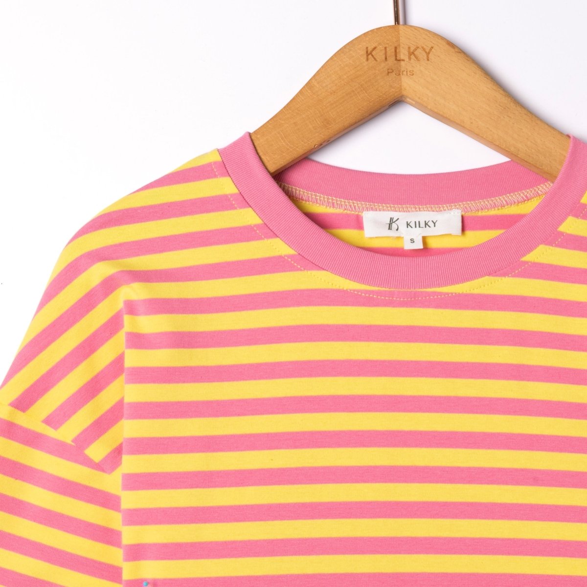 Contrast border striped longsleeve van Kilky – T-shirts voor dames | Meisjes Brugge