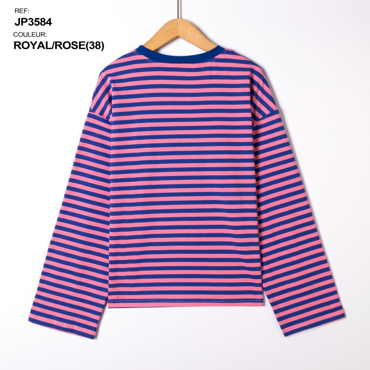 Contrast border striped longsleeve van Kilky – T-shirts voor dames | Meisjes Brugge