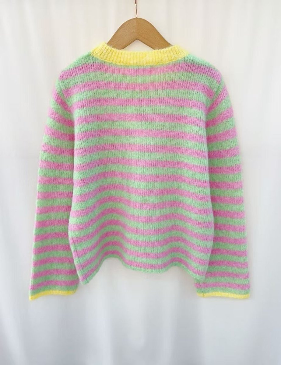 Pulls - Contrast collar striped pull van Kilky