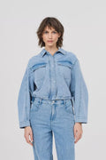 BLL light blue denim Jassen - Crowd Colbert van CKS