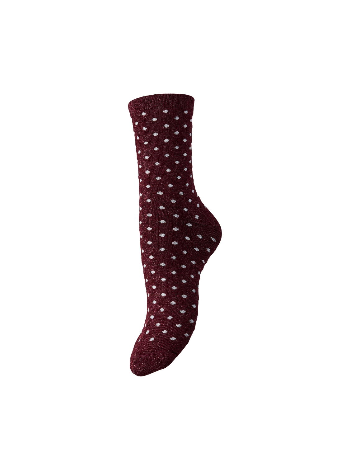 Tawny port ONE SIZE Sokken - Pcsebby Glitter Long Pattern Noos Bc van Pieces