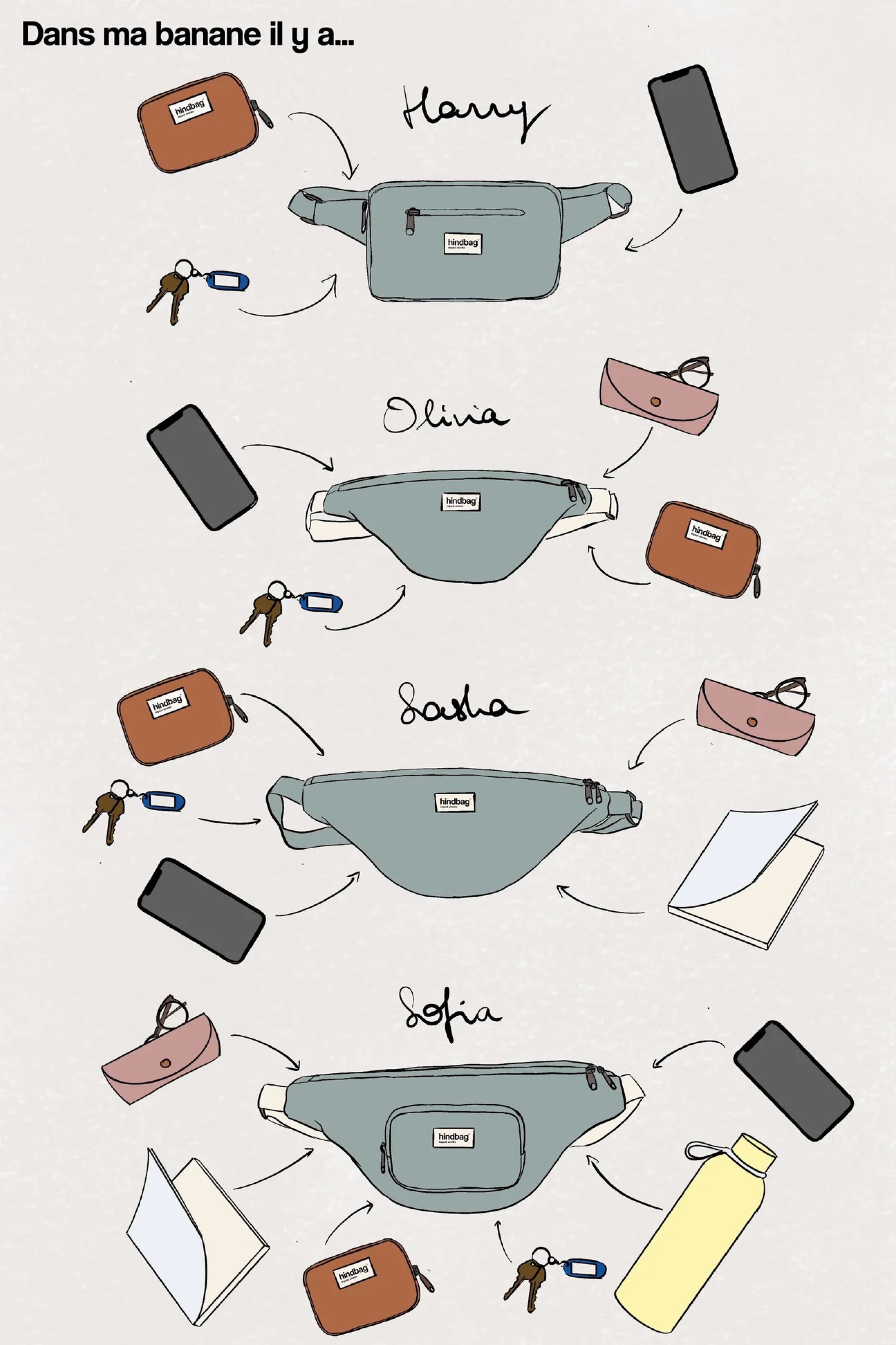 Handtassen - Olivia Terracotta Bag van Hindbag