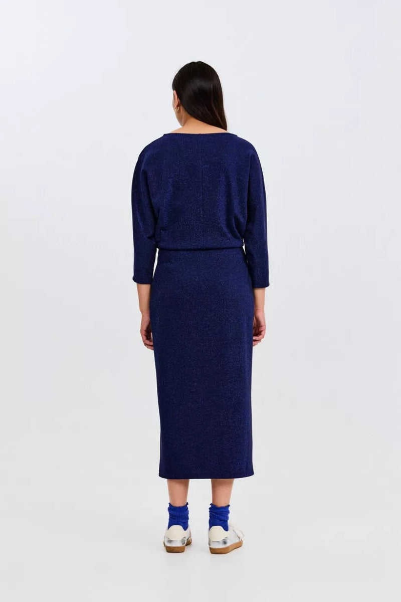 BLD blue dark Jurken - Davin Dress navy van CKS
