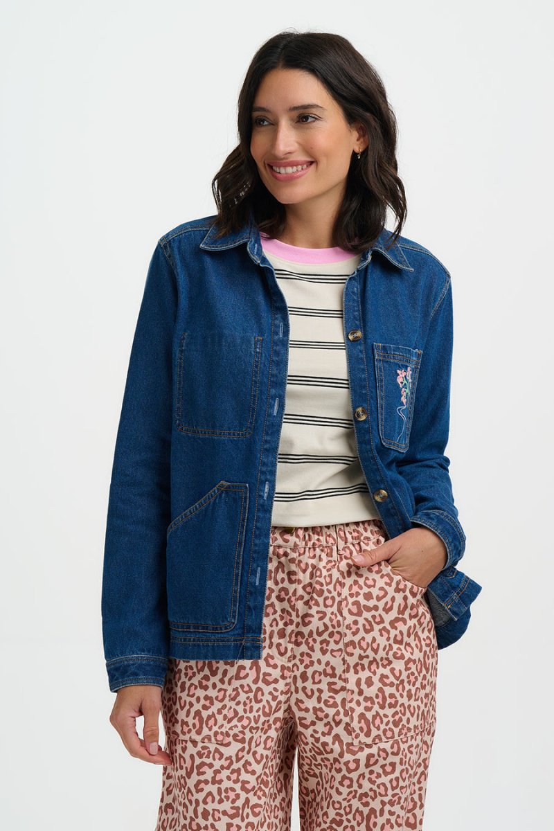 Jassen - Dita Denim Jacket van Sugarhill Boutique