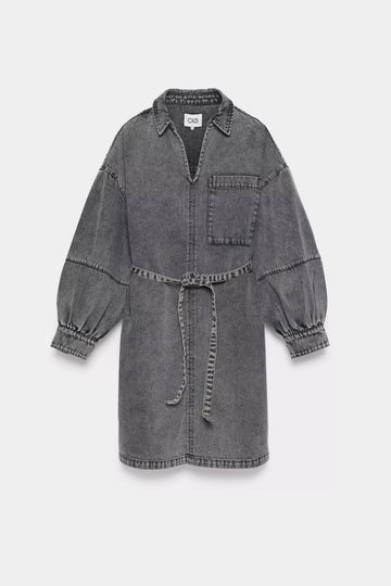 GSD grey denim Jurken - Dow Dress van CKS