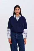 BLD blue dark Tops - Eldodeep Top van CKS