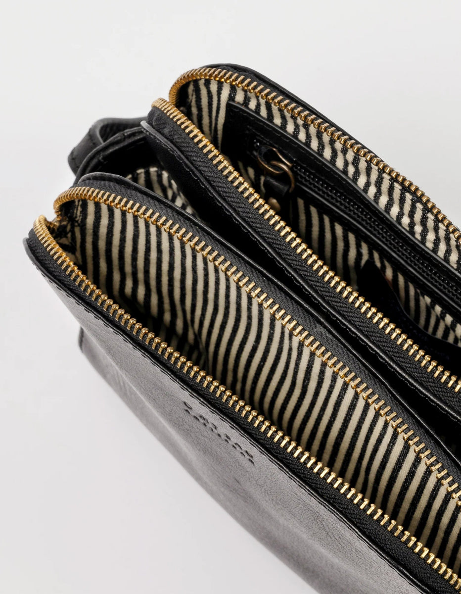 Handtassen - EMILY Black Stromboli Leather van O My Bag