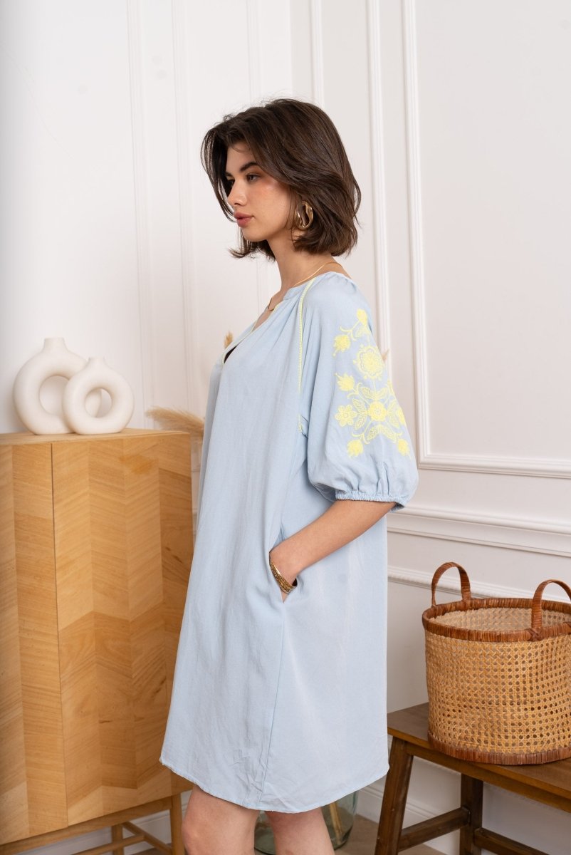 Flower embroidery summer dress van Kilky – Jurken voor dames | Meisjes Brugge