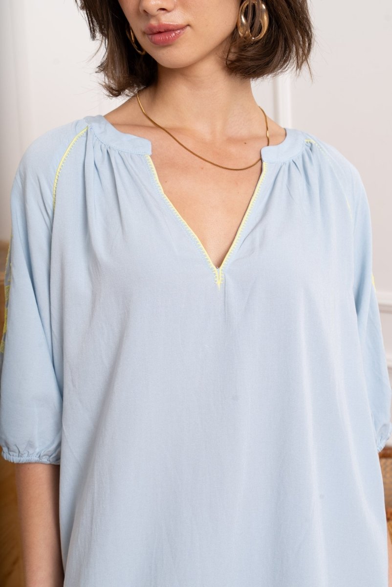 Flower embroidery summer dress van Kilky – Jurken voor dames | Meisjes Brugge