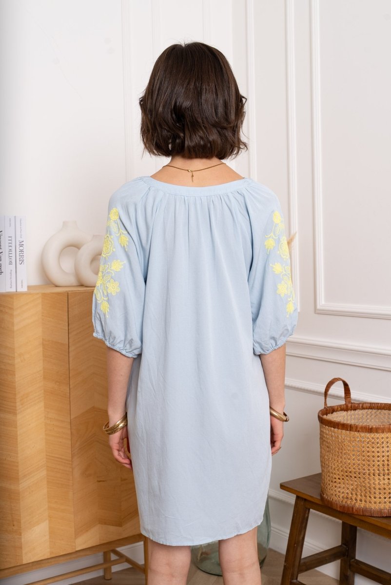 Flower embroidery summer dress van Kilky – Jurken voor dames | Meisjes Brugge
