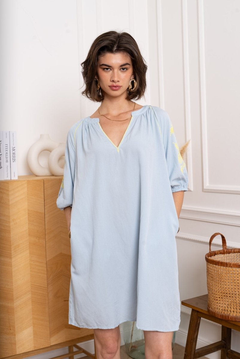 Flower embroidery summer dress van Kilky – Jurken voor dames | Meisjes Brugge