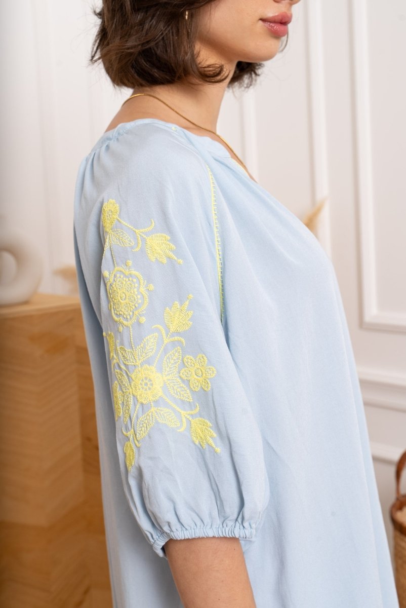 Flower embroidery summer dress van Kilky – Jurken voor dames | Meisjes Brugge