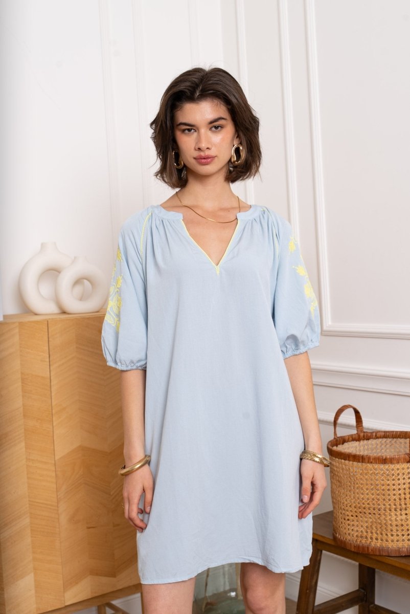 Flower embroidery summer dress van Kilky – Jurken voor dames | Meisjes Brugge