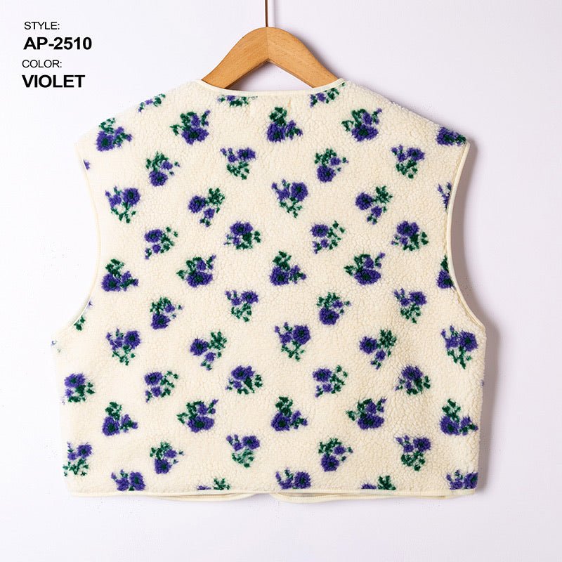 Flowers teddy Debardeur – Cardigans voor dames in kleur | Meisjes