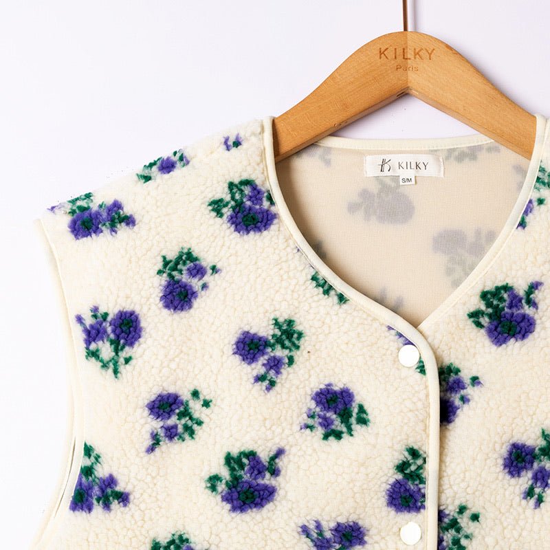 Flowers teddy Debardeur – Cardigans voor dames in kleur | Meisjes