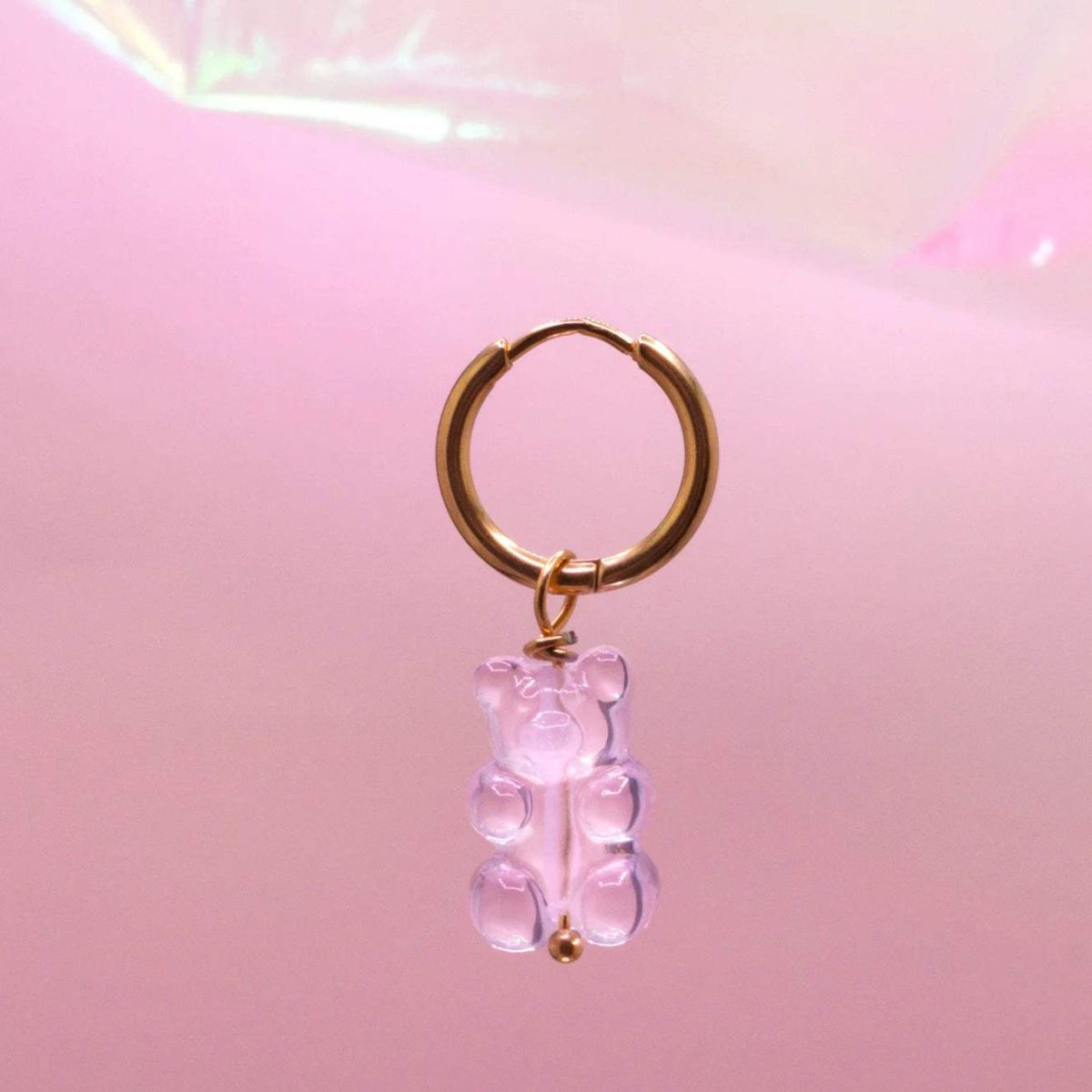 Light Pink One Size (per stuk) Juwelen - Gummy Bear Hoop van Atelier Jean