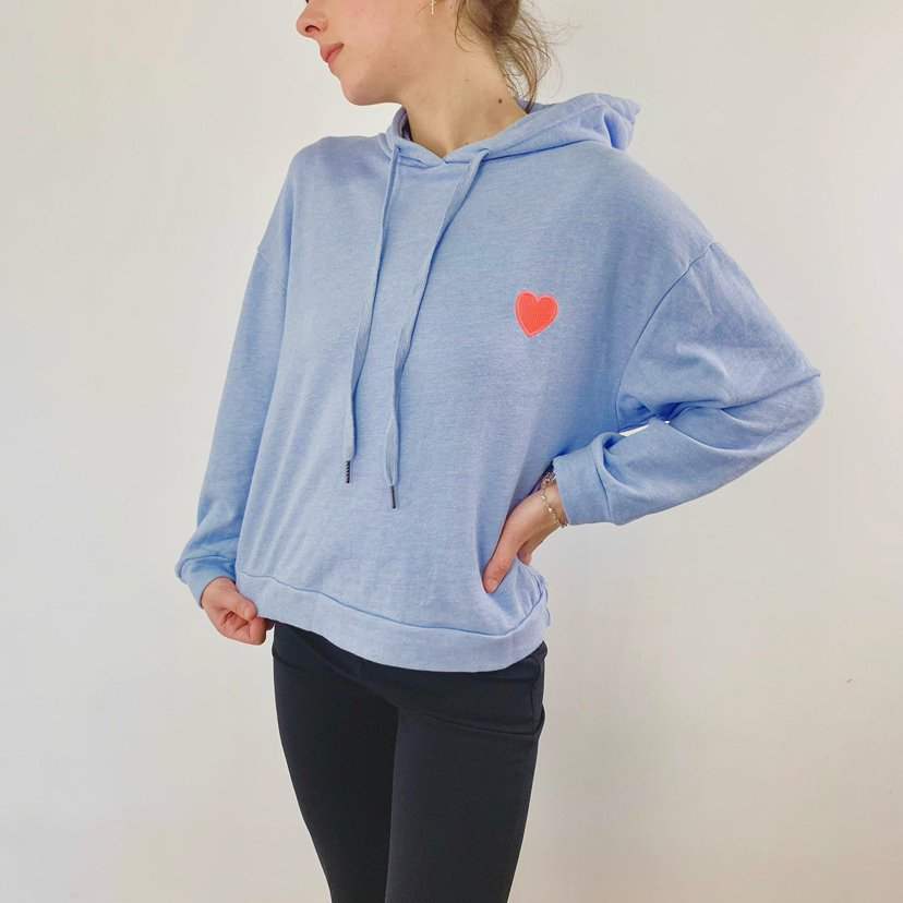 Sweaters heart hoodie van Meisjes Brugge