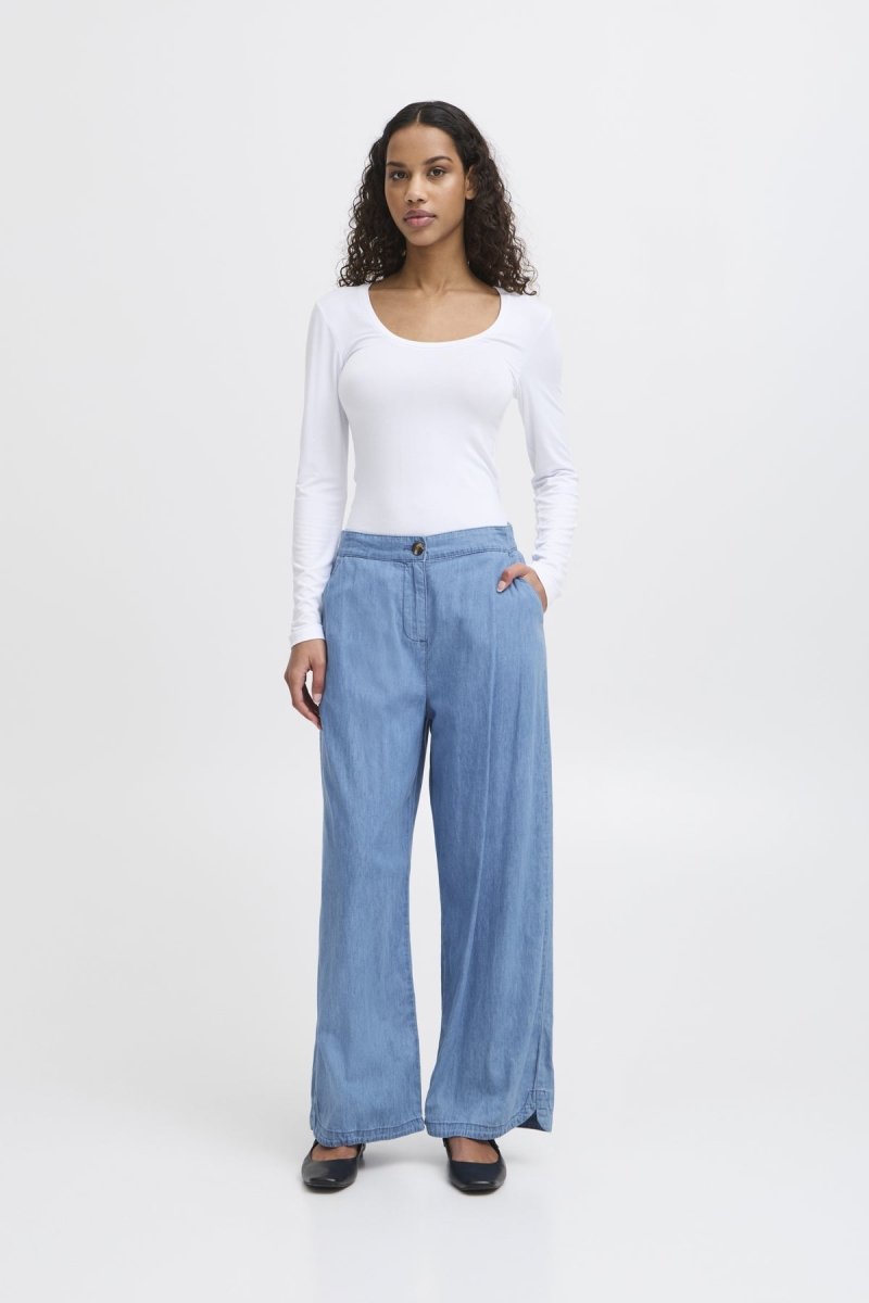 Ihbarcy Pants van Ichi – Broeken voor dames | Meisjes Brugge