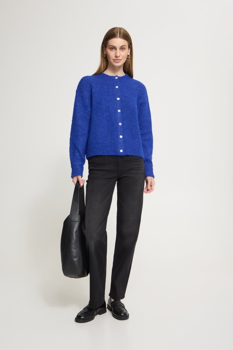 Ihbelablue Cardigan van Ichi – Cardigans voor dames | Meisjes Brugge