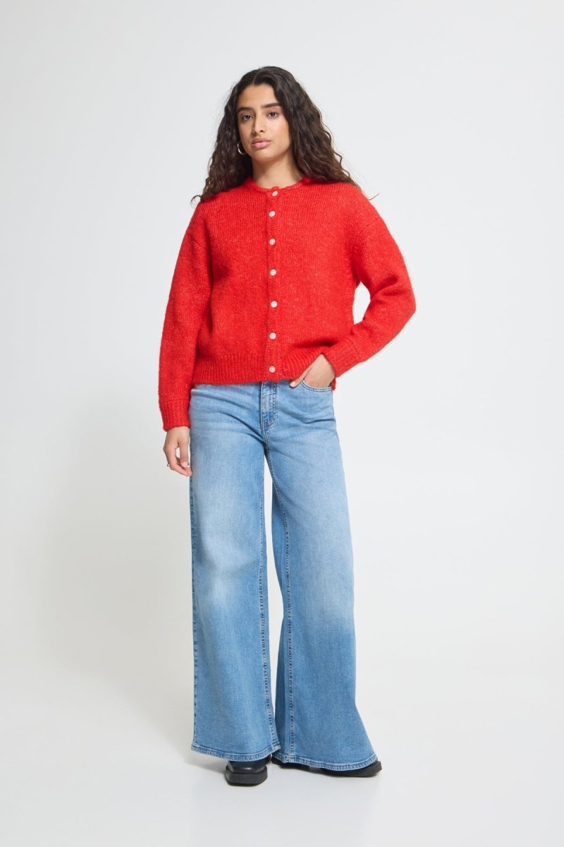 Ihbelablue Cardigan van Ichi – Cardigans voor dames | Meisjes Brugge