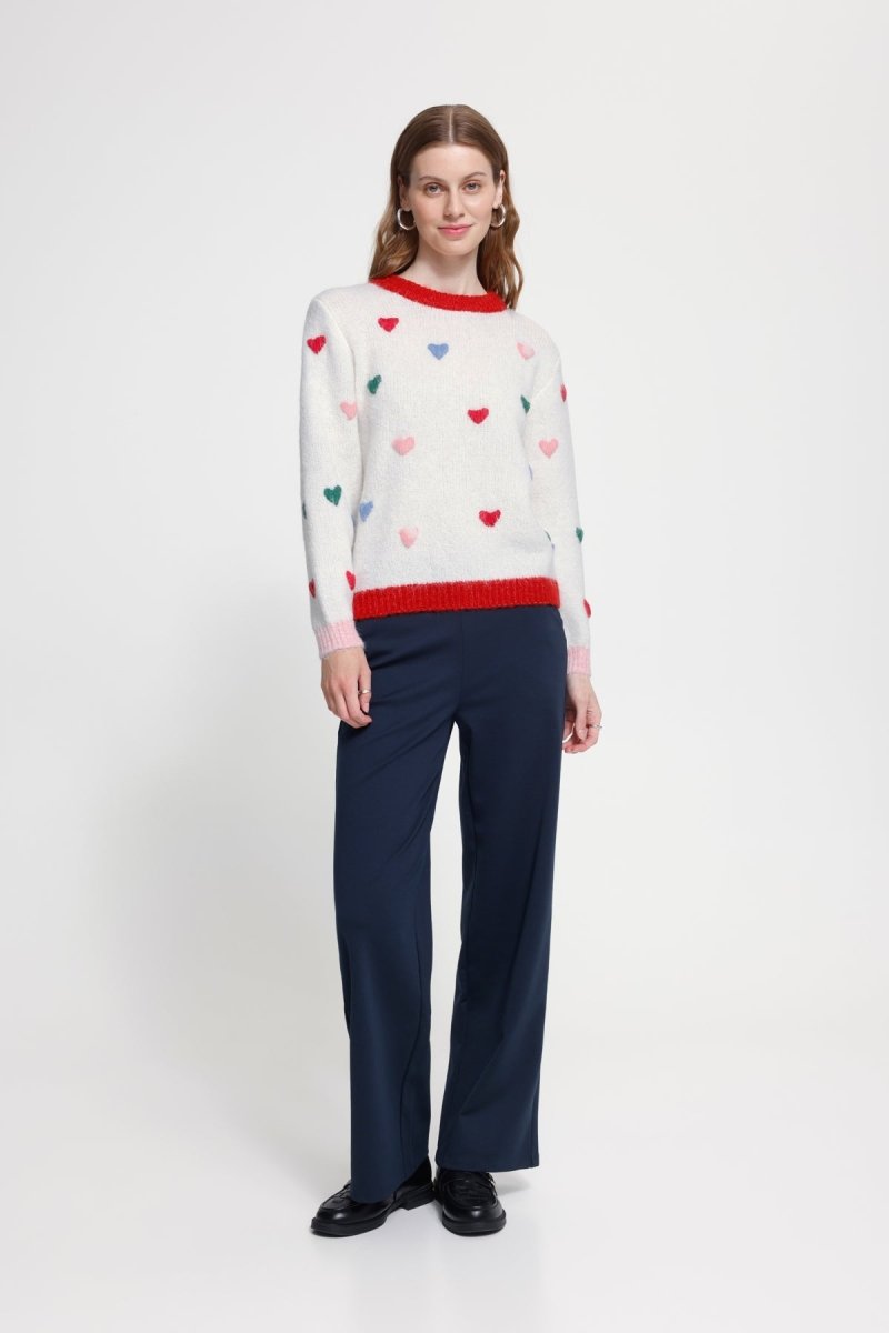 Ihbelablue Ls2 Pullover van Ichi – Pulls voor dames | Meisjes Brugge