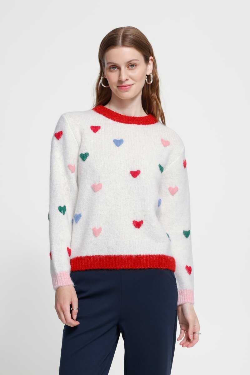 Ihbelablue Ls2 Pullover van Ichi – Pulls voor dames | Meisjes Brugge