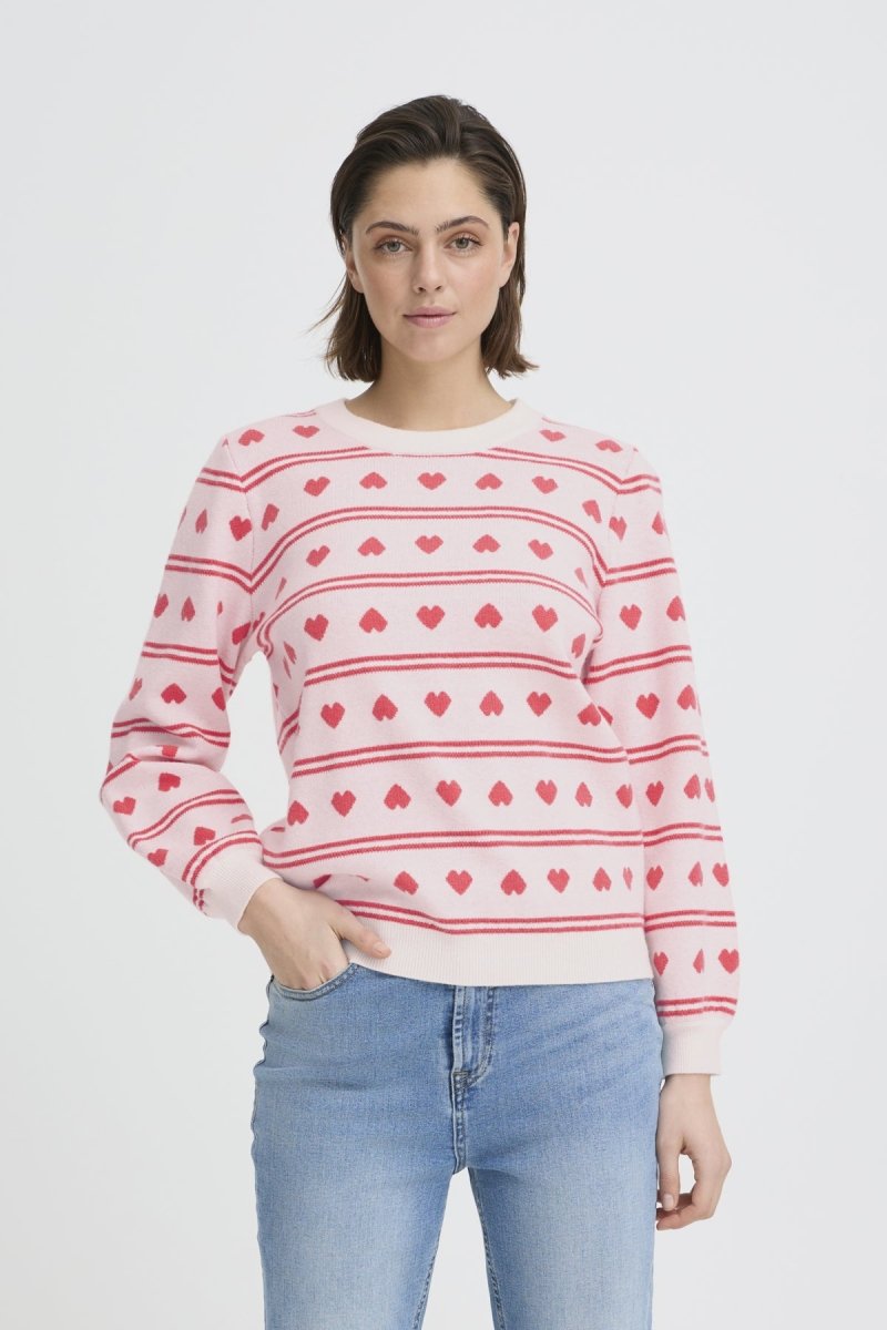 Ihbrielle Pull 7 van Ichi – Pulls voor dames | Meisjes Brugge