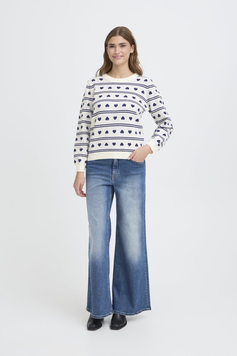 Ihbrielle Pull 7 van Ichi – Pulls voor dames | Meisjes Brugge