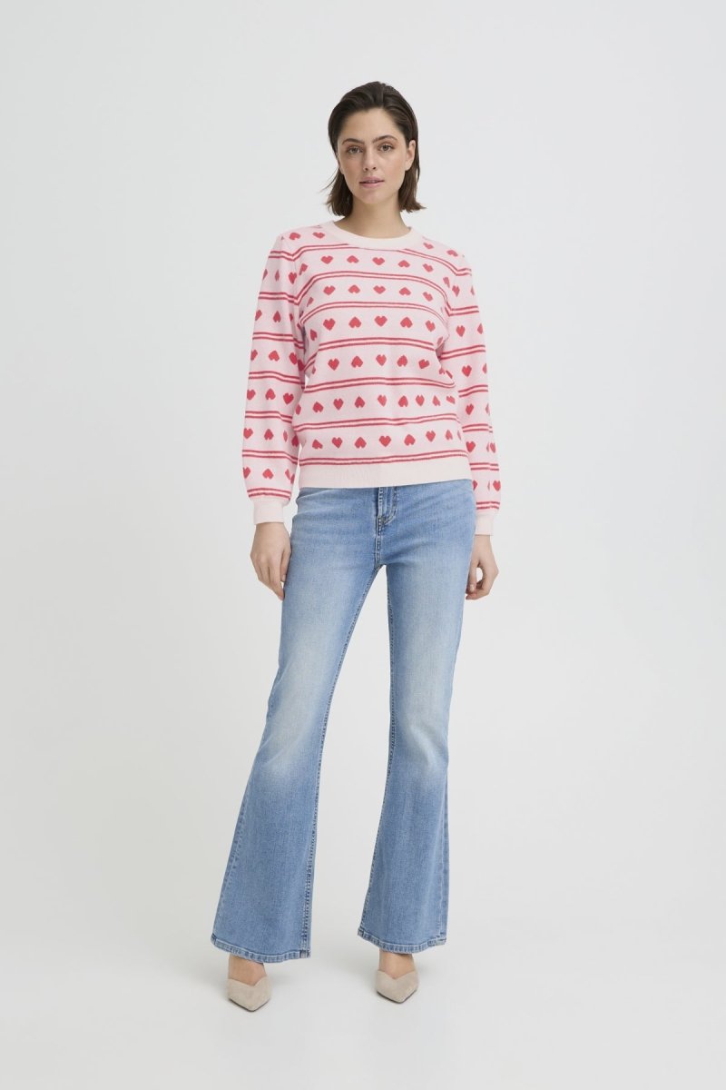 Ihbrielle Pull 7 van Ichi – Pulls voor dames | Meisjes Brugge