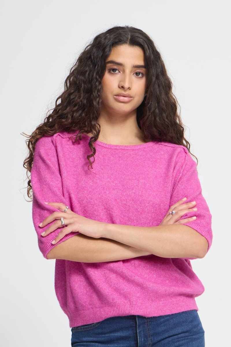 Ihdasila Ss2 Knit Top van Ichi – Pulls voor dames | Meisjes Brugge