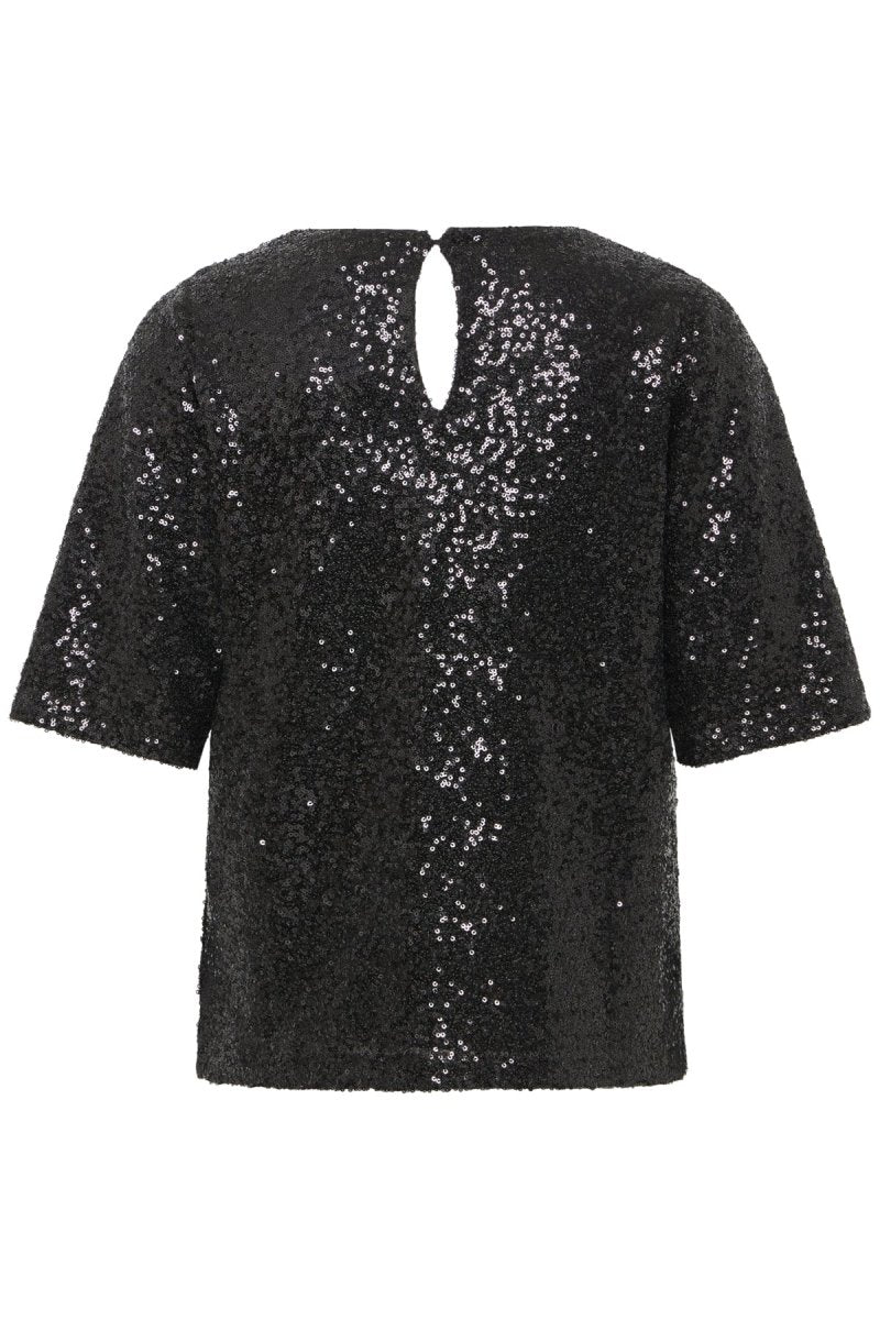 Ihfauca Ss2 Top black van Ichi – T-shirts voor dames | Meisjes Brugge