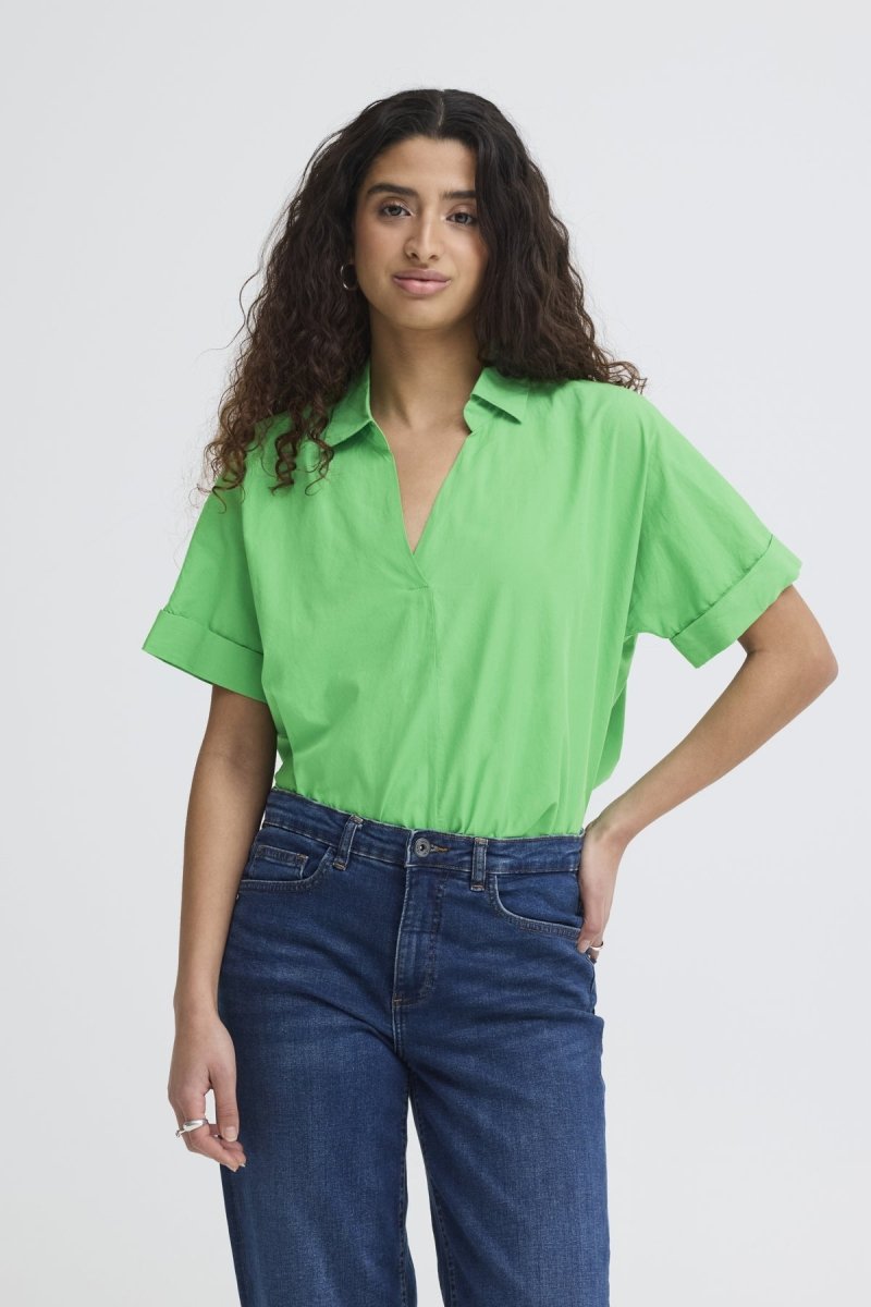 Ihimana Shirt van Ichi – Shirts voor dames | Meisjes Brugge