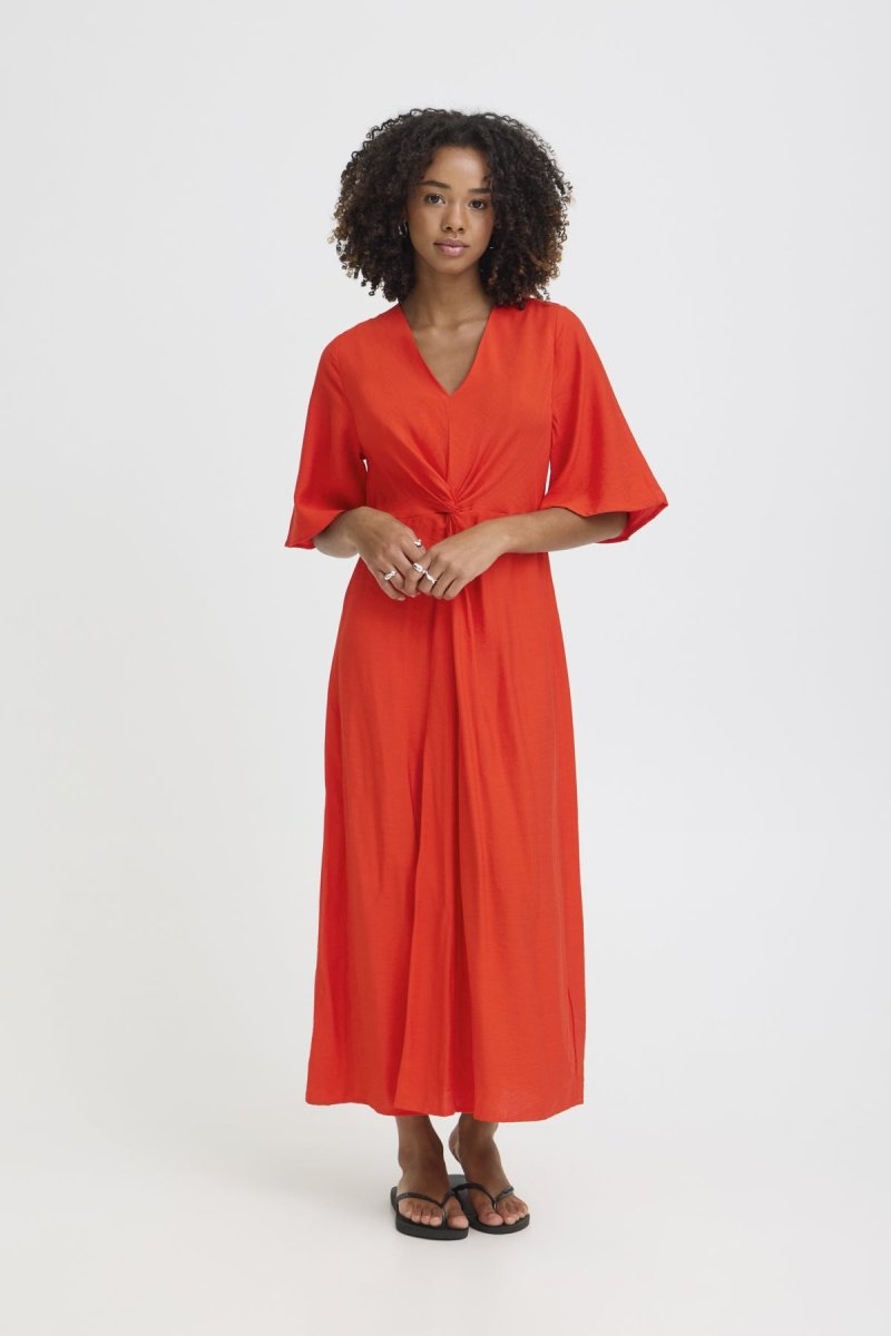Ihimelda Dress van Ichi – Jurken voor dames | Meisjes Brugge