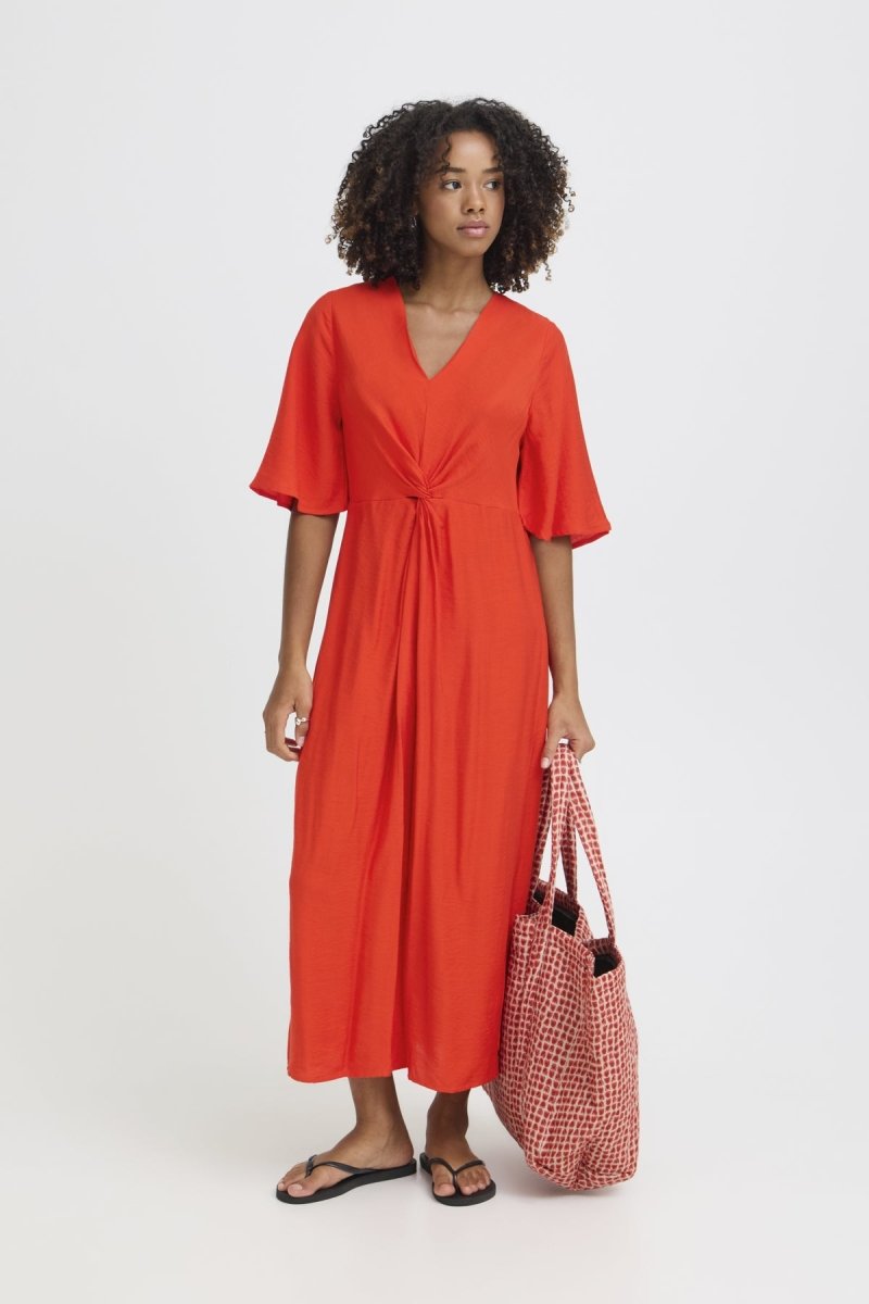 Ihimelda Dress van Ichi – Jurken voor dames | Meisjes Brugge