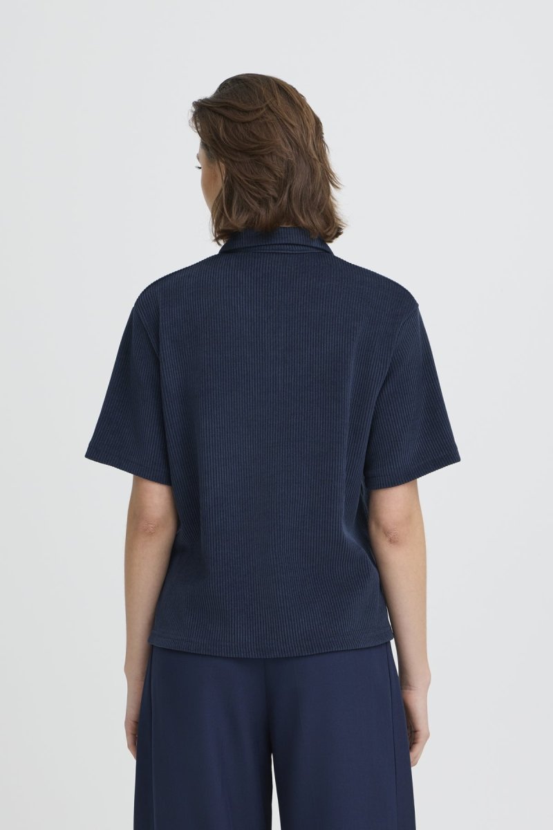 Ihkate Corduroy Ss Top van Ichi – Tops voor dames | Meisjes Brugge