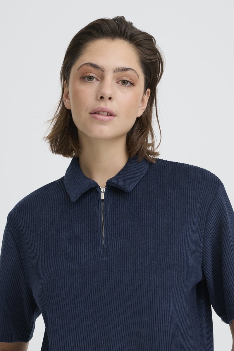 Ihkate Corduroy Ss Top van Ichi – Tops voor dames | Meisjes Brugge