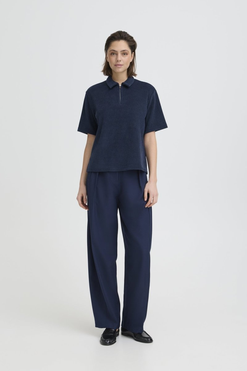 Ihkate Corduroy Ss Top van Ichi – Tops voor dames | Meisjes Brugge