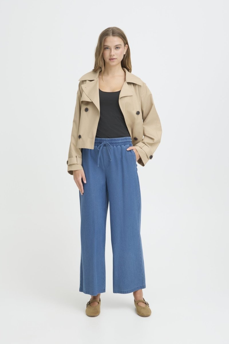 Ihkate Denim Pants 3 van Ichi – Broeken voor dames | Meisjes Brugge