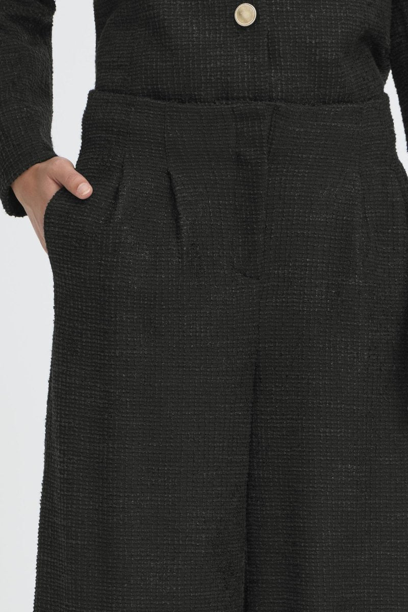 Ihkate Gleam Wide Pants van Ichi – Broeken voor dames | Meisjes Brugge