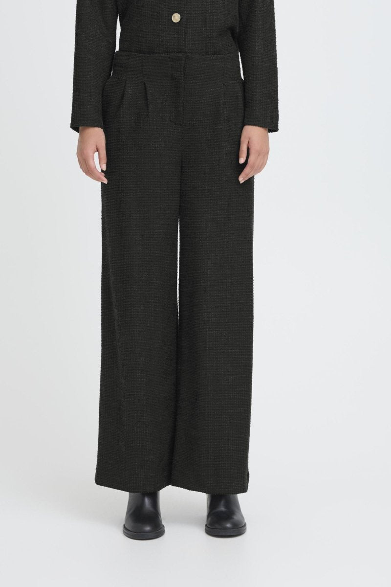Ihkate Gleam Wide Pants van Ichi – Broeken voor dames | Meisjes Brugge