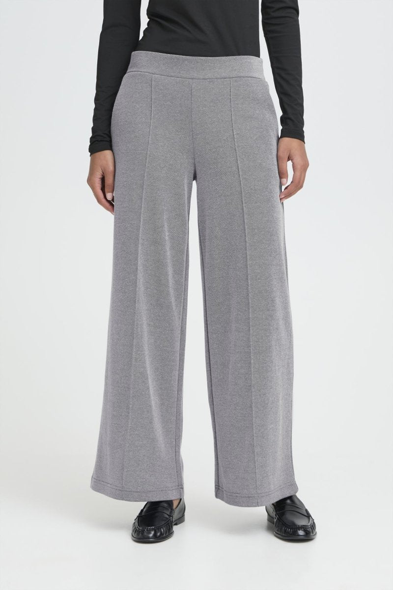 Ihkate Pique Pants 3 - SS26 van Ichi – Broeken voor dames | Meisjes Brugge