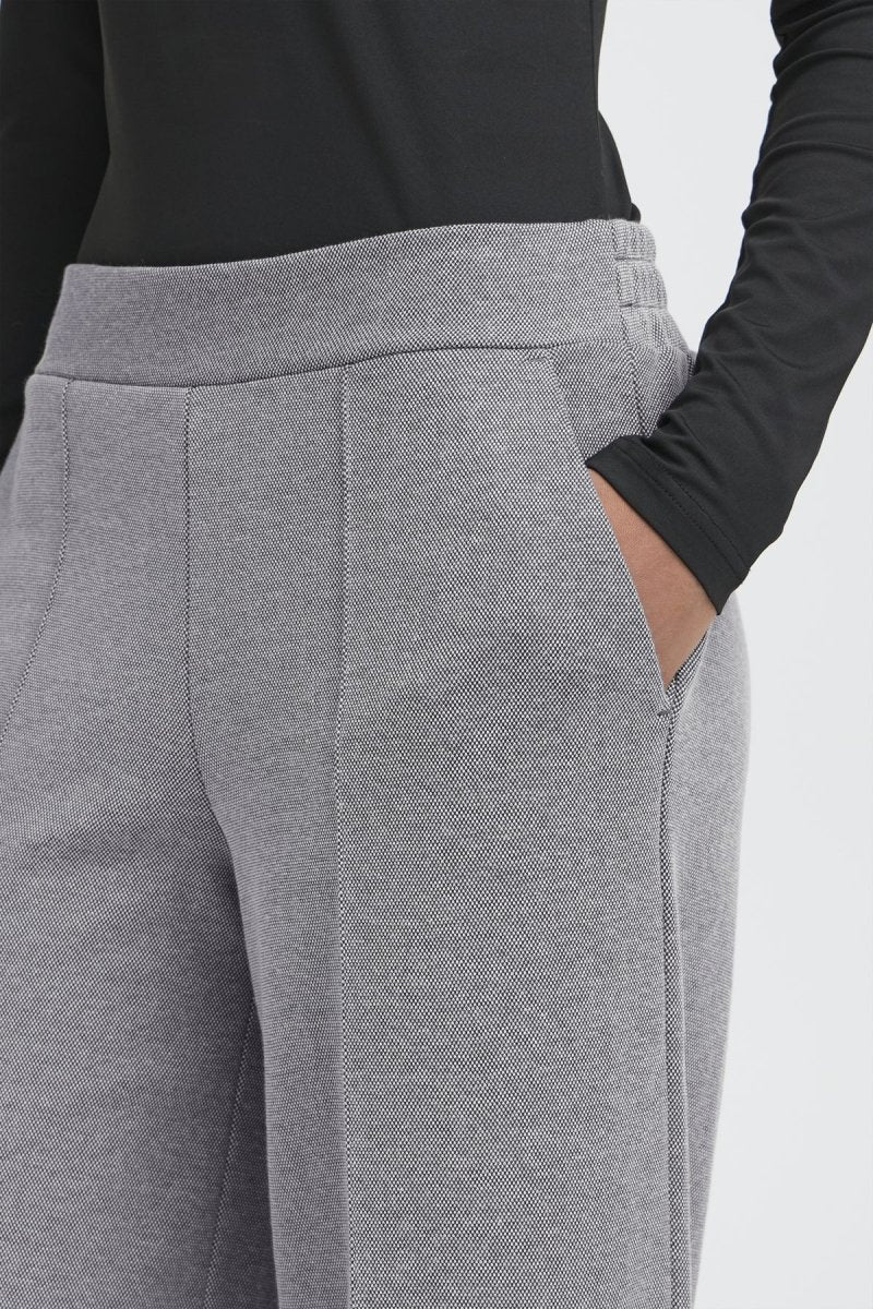 Ihkate Pique Pants 3 - SS26 van Ichi – Broeken voor dames | Meisjes Brugge