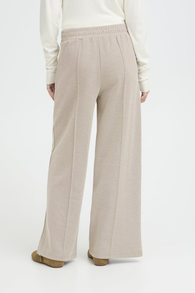 Ihkate Pique Pants 3 - SS26 van Ichi – Broeken voor dames | Meisjes Brugge