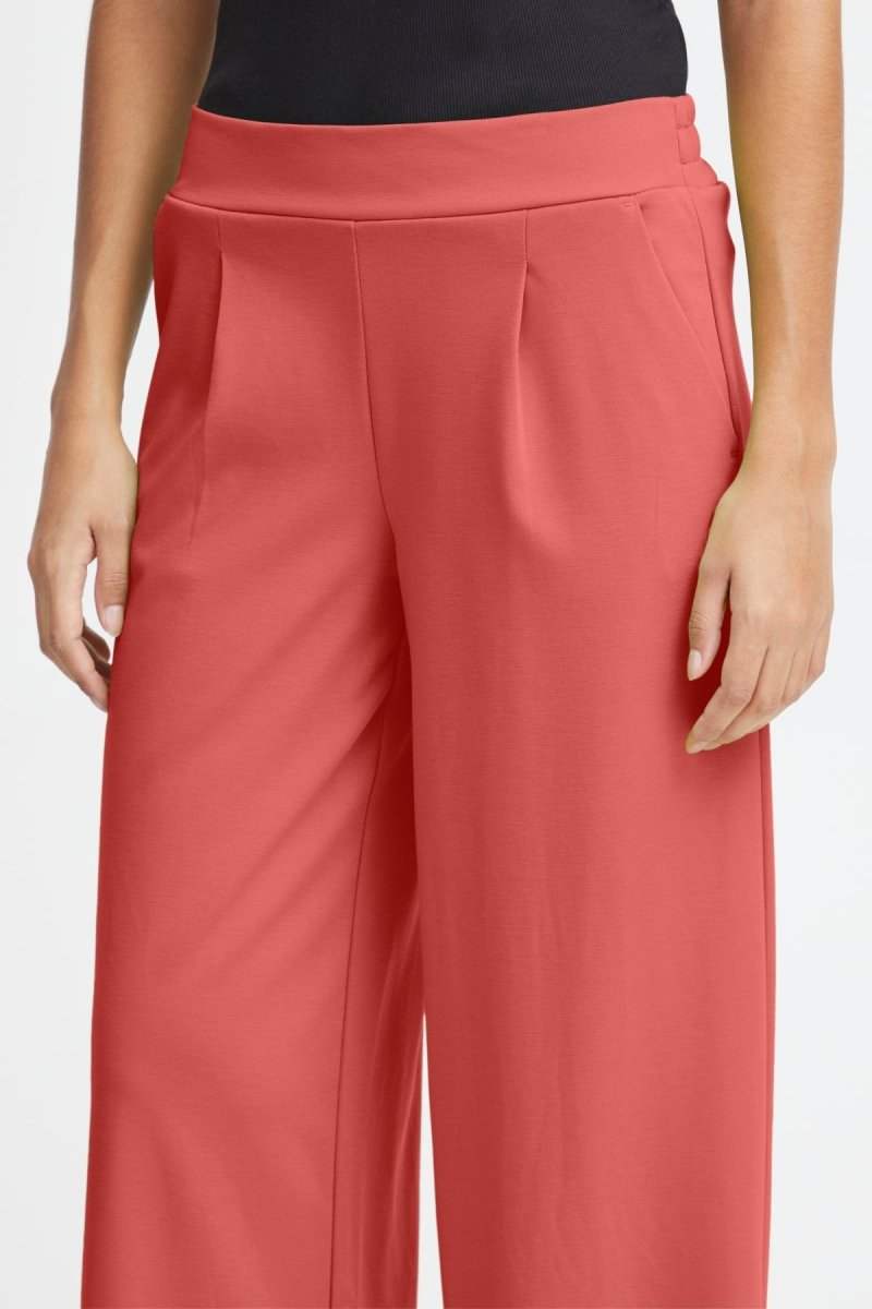 Ihkate Sus Long Wide Pants 2 - SS24 van Ichi – Broeken voor dames | Meisjes Brugge