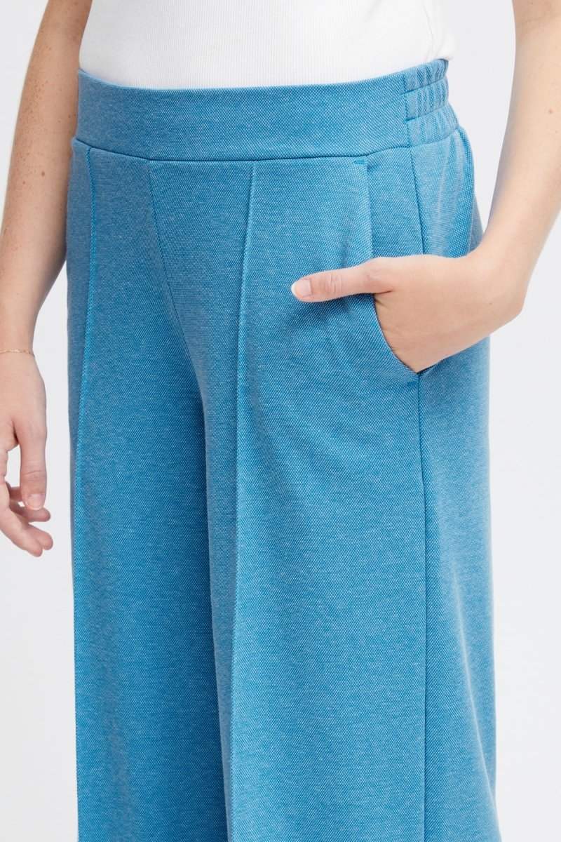 Ihkate Sus Long Wide Pants 2 - SS24 van Ichi – Broeken voor dames | Meisjes Brugge